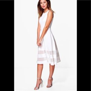 Brand New White BooHoo Dress